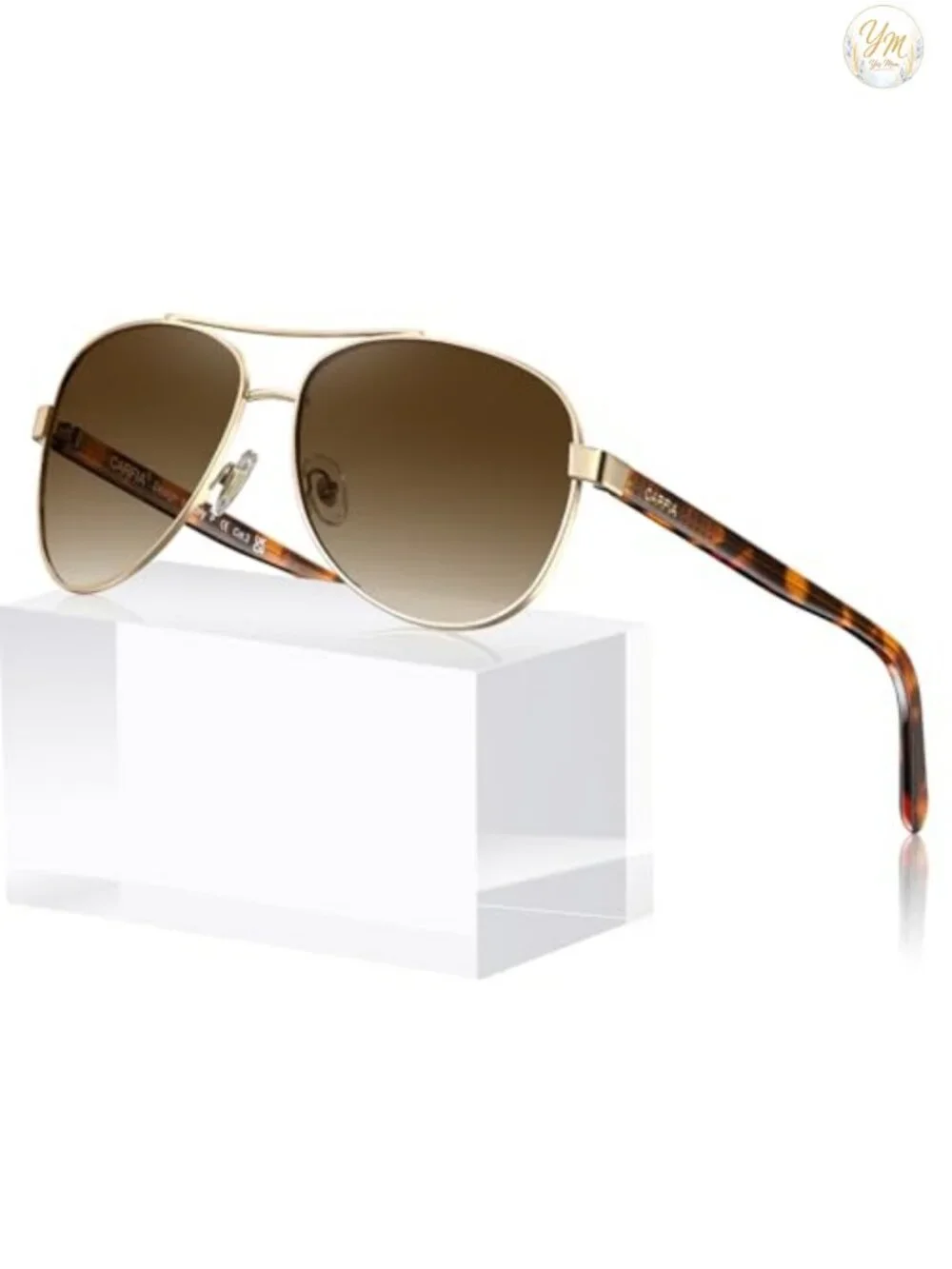 Polarized Sunglasses for Women UV400 Acetate Metal Frame
